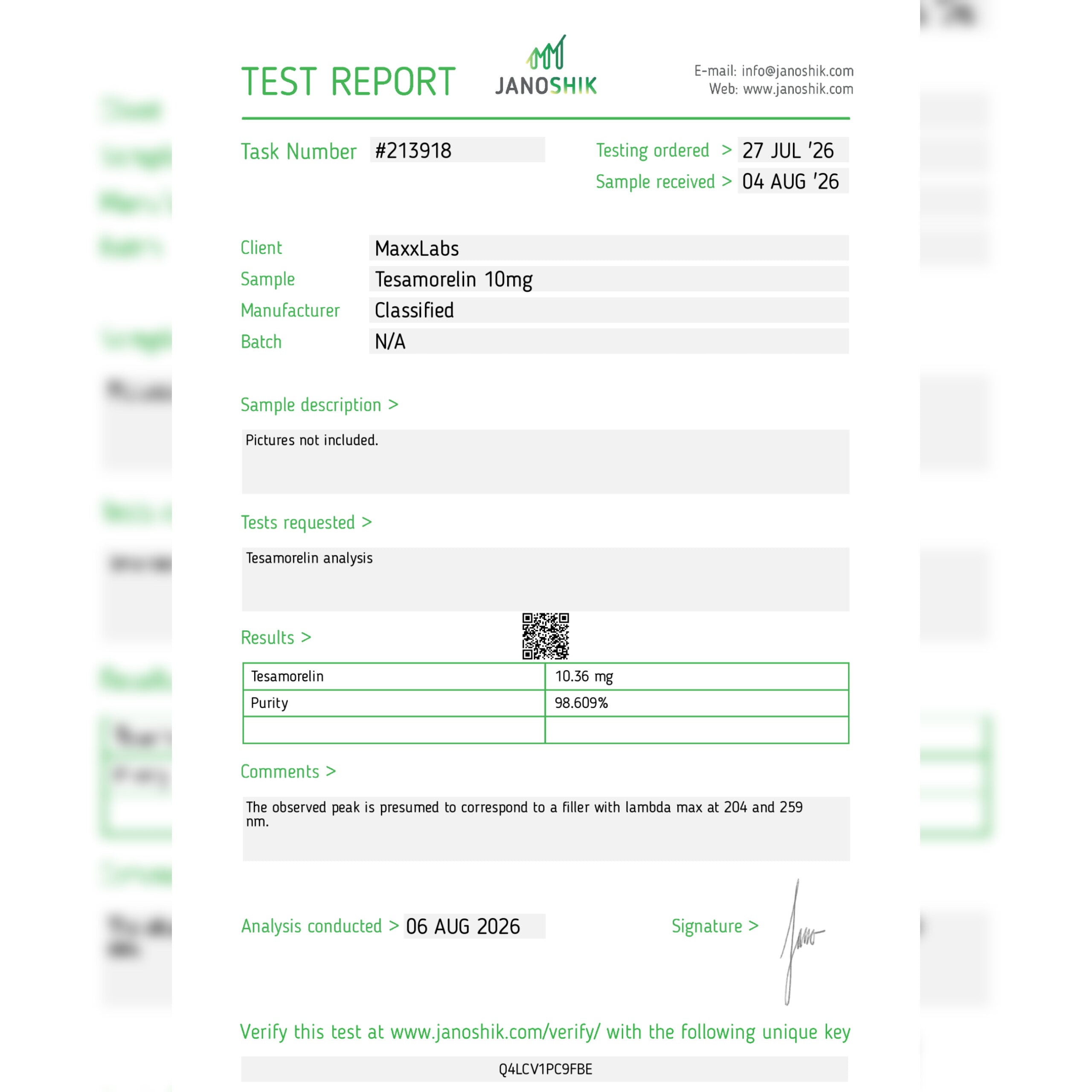 TESAMORELIN 10MG
